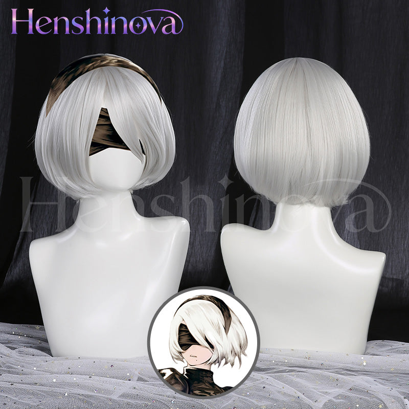 Henshinova-Ultra-2B Game NieR:Automata Cosplay Wig