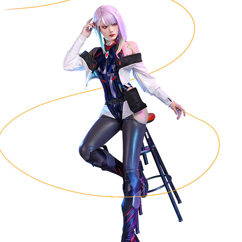 Henshinova-Ultra-Lucy Anime Cyberpunk: Edgerunners Cosplay Costume